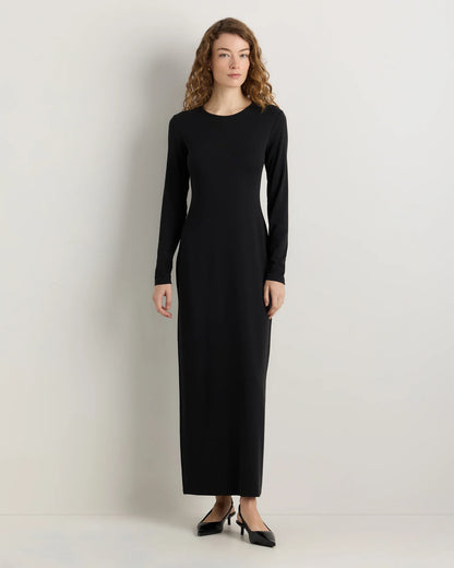 Long Sleeve Knit Maxi Dress - XS / Deep Navy