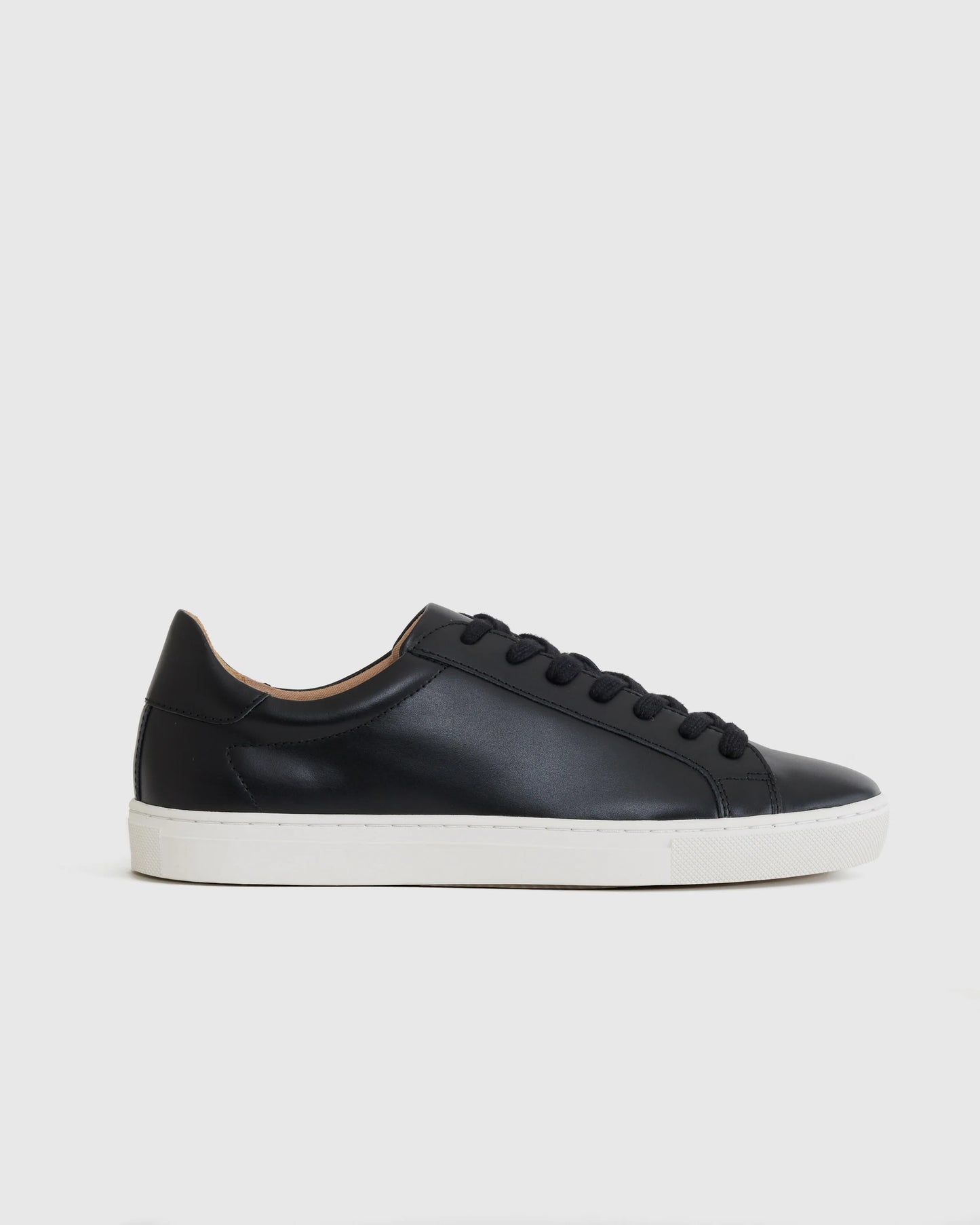 100% Leather Everyday Sneaker - 5 / Black