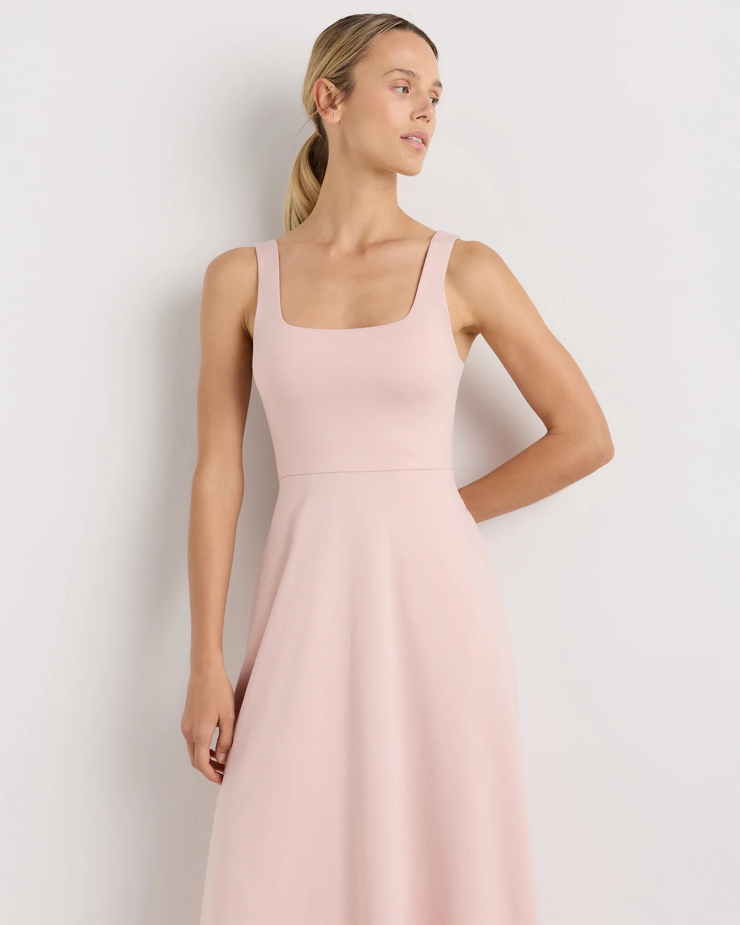 Flowknit Breeze Fit & Flare Dress - XS / Heather Green