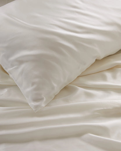 Mulberry Silk Fitted Sheet - Queen / Ivory