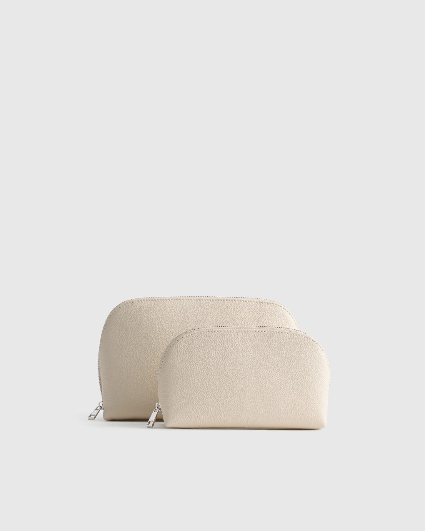 Italian Leather Pouch Travel Set - One Size / Deep Navy