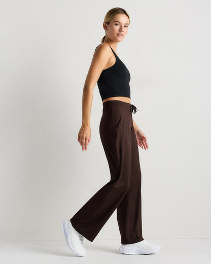 Flowknit Wide Leg Pants - XS / Black