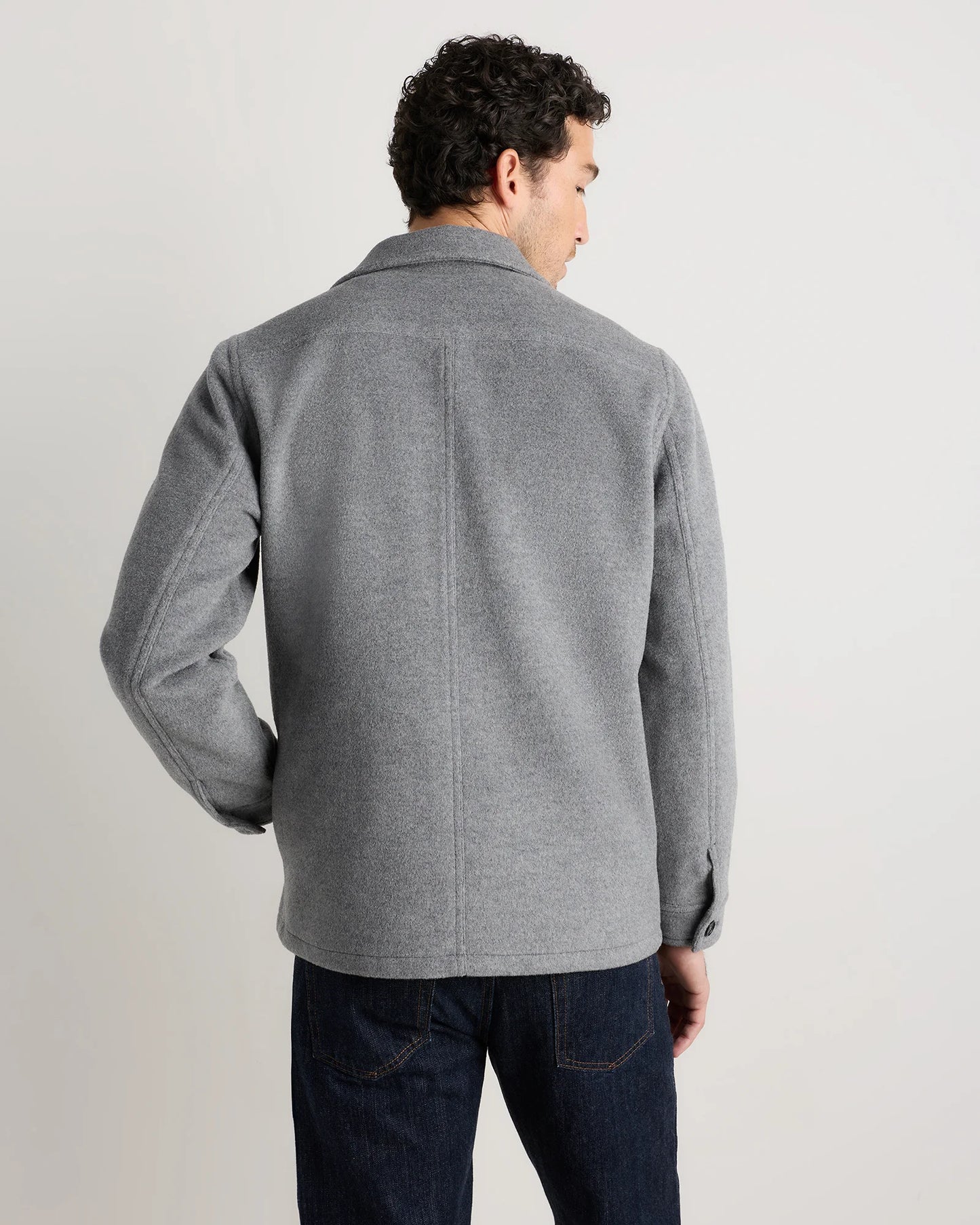 Wool Cashmere Chore Jacket - S / Black