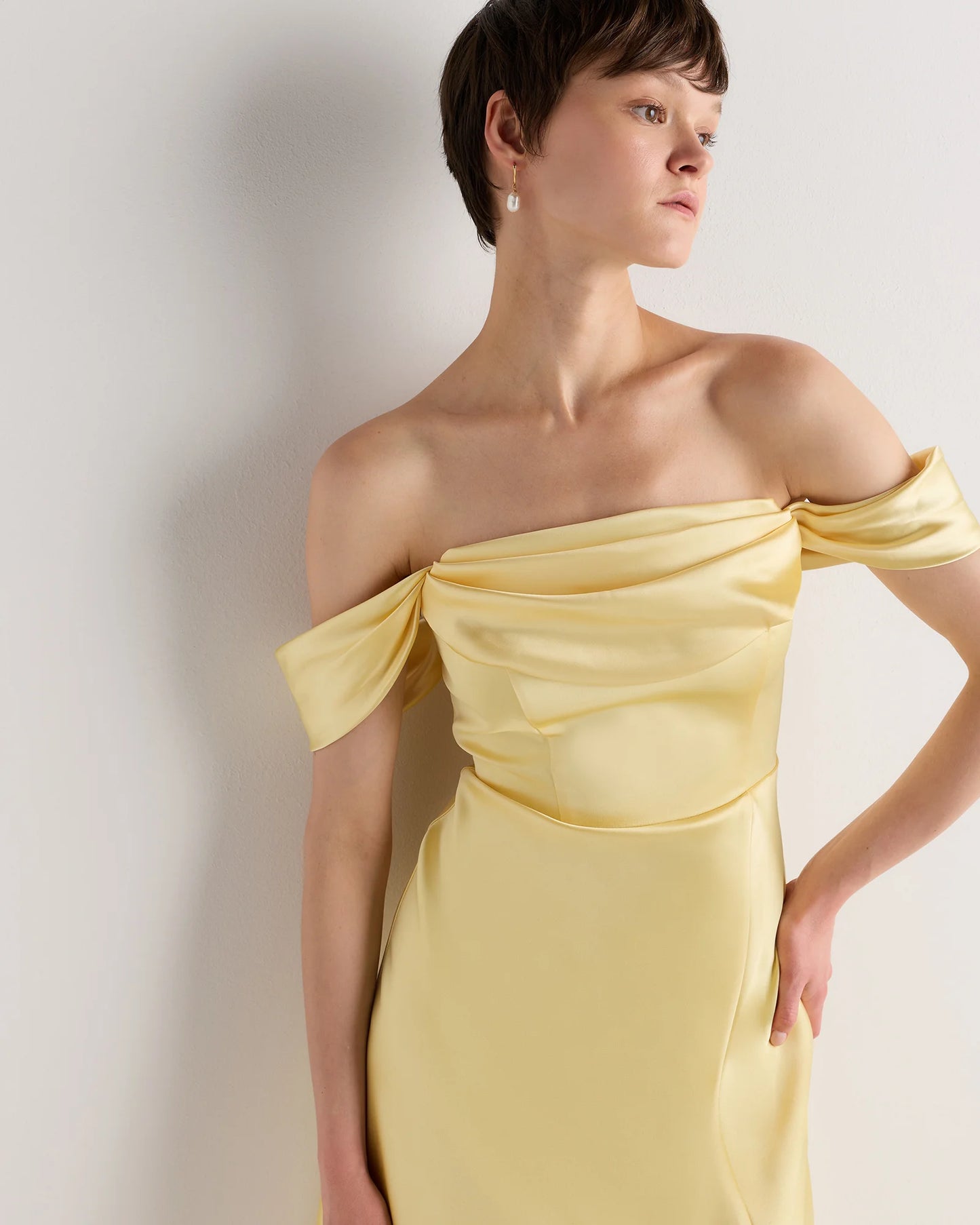 Aurora Stretch Satin Convertible Dress - 0 / Garden Sage Green