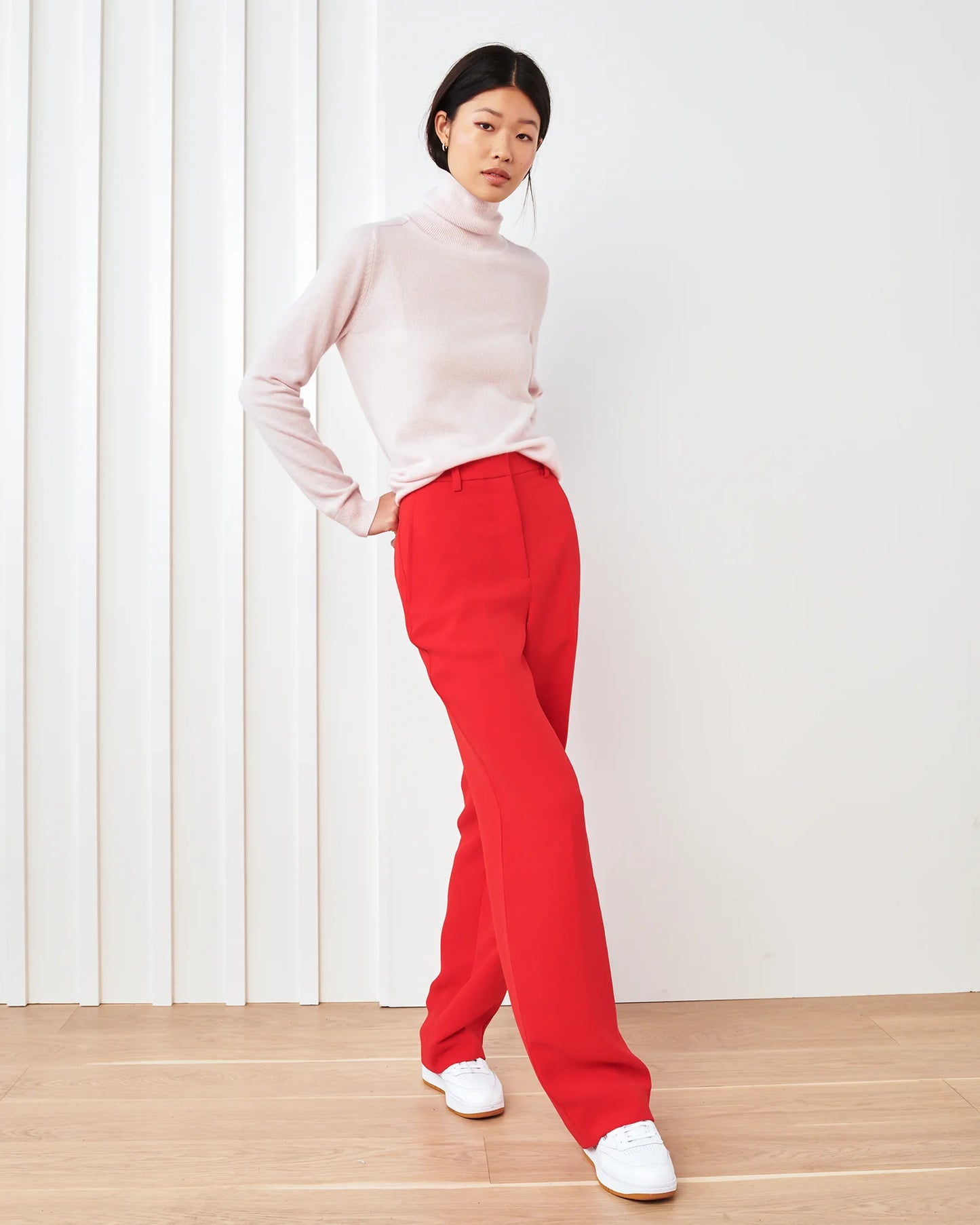 Mongolian Cashmere Turtleneck Sweater - XS / Heather Grey