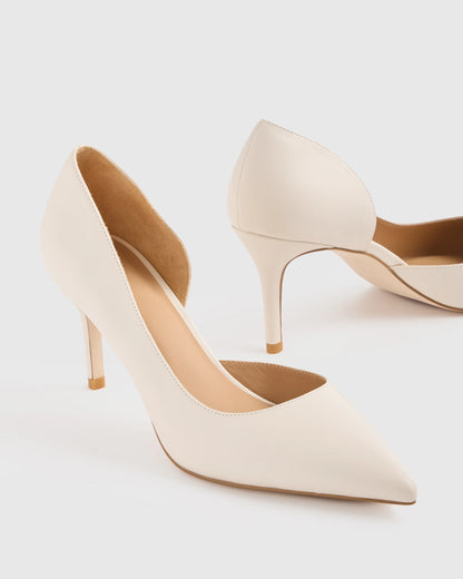 Italian Leather 75mm d'Orsay Pump - 5 / Black