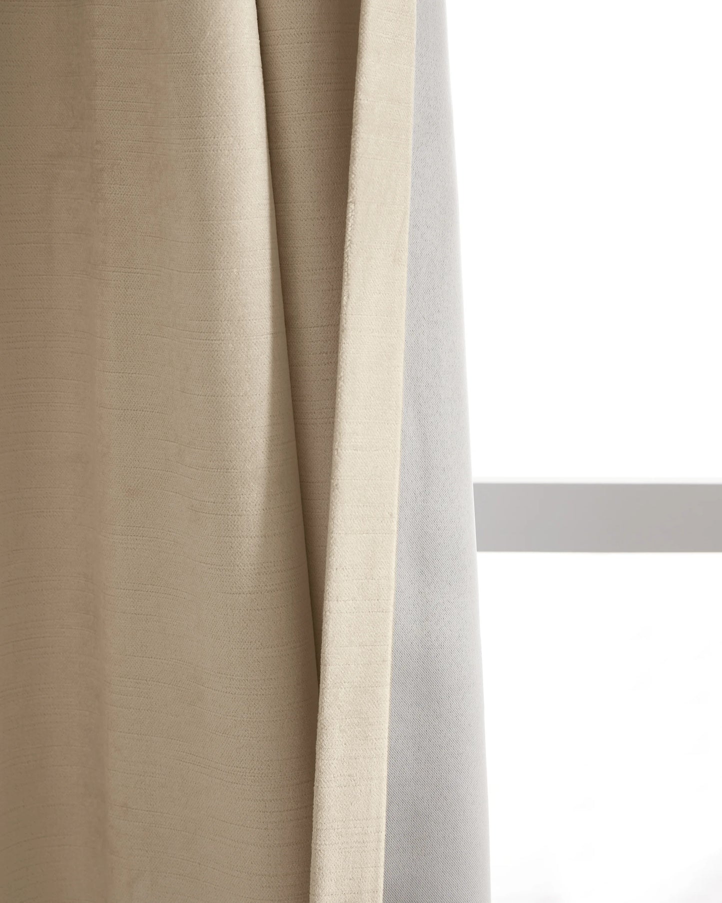 Luster Velvet Room Darkening Curtain - Single Panel - 48x84 / Champagne