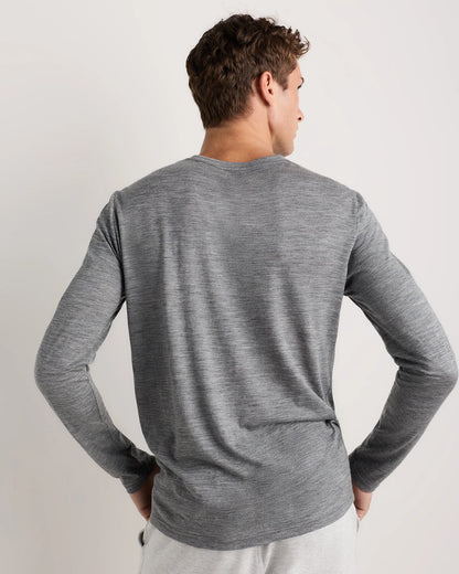 100% Merino Wool All-Season Long Sleeve Base Layer Tee - XS / Off-White