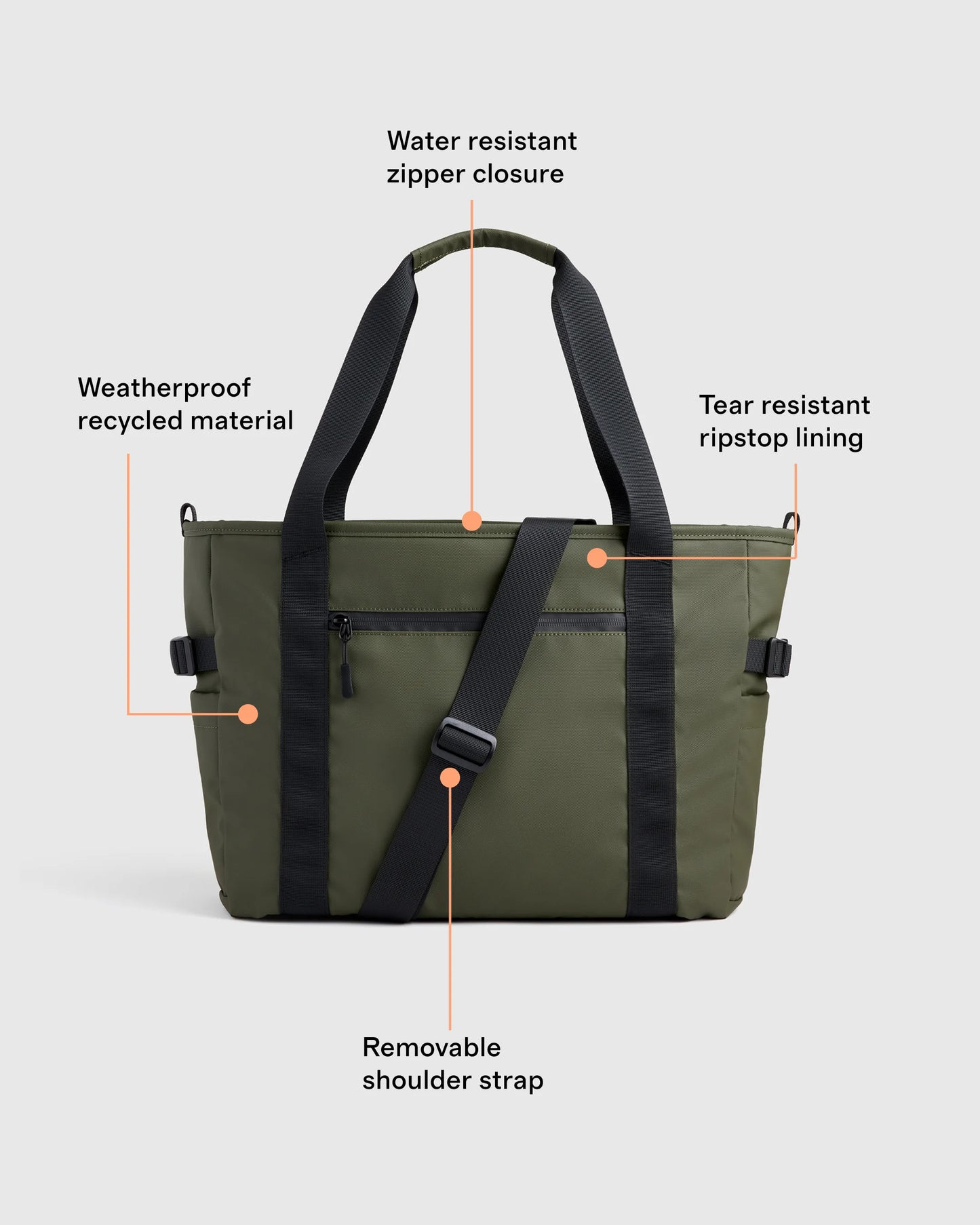Weather Proof Utility Tote - One Size / Olive