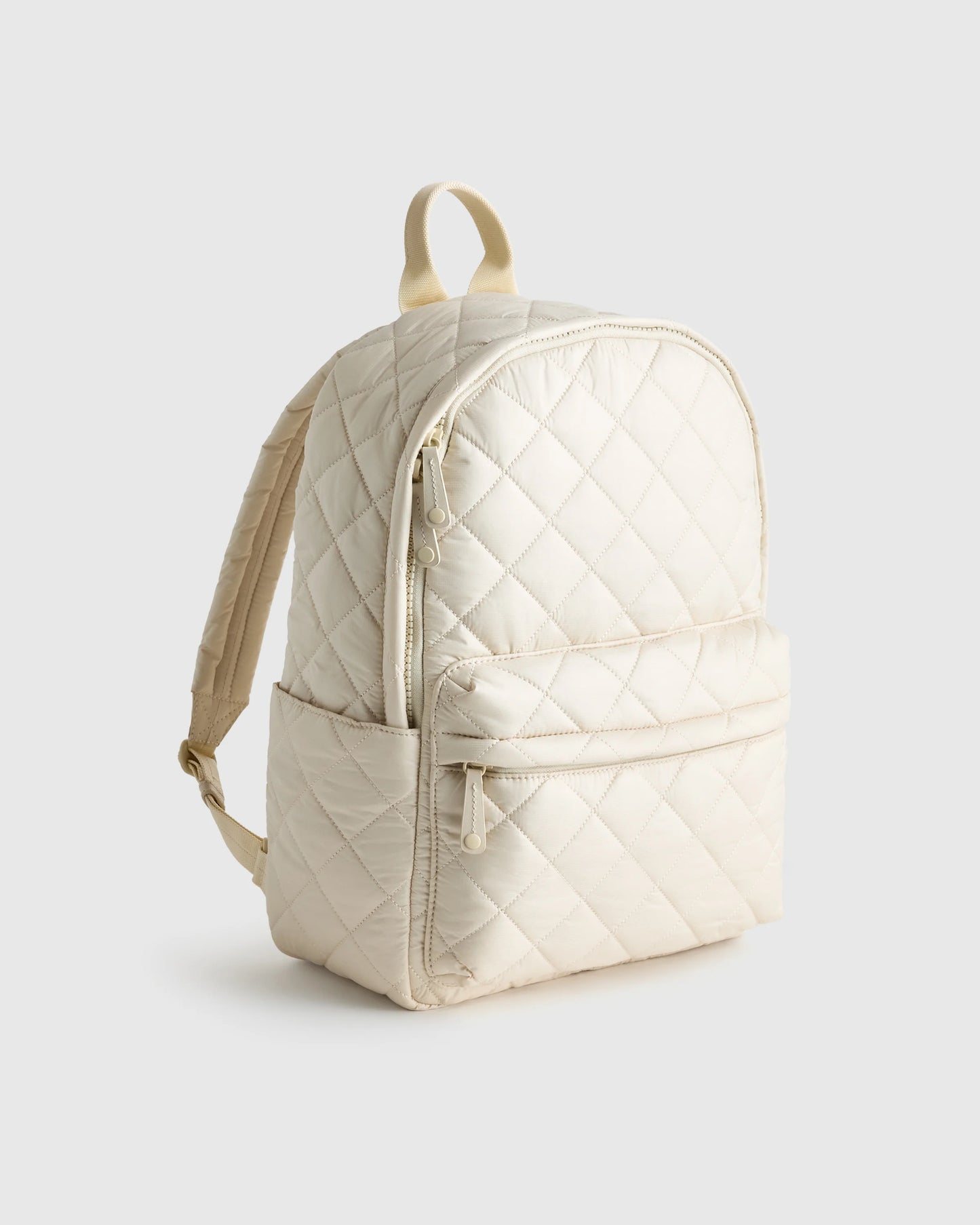 Transit Quilted Commuter Backpack - One Size / Taupe Brown