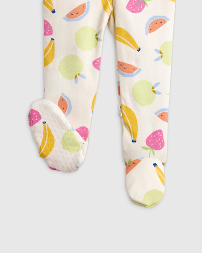 100% Organic Cotton Footie Pajama - 0-3M / Vehicles