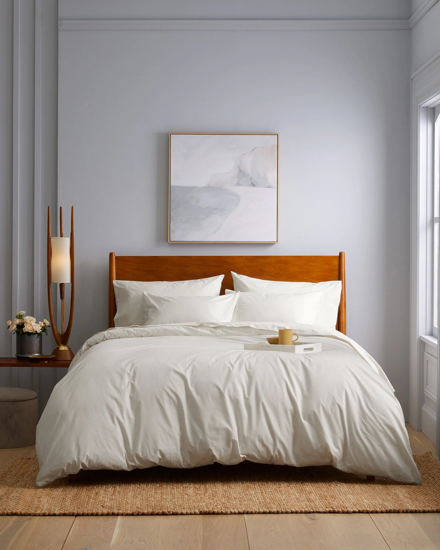 Organic Crisp Percale Sham Set - Standard / White