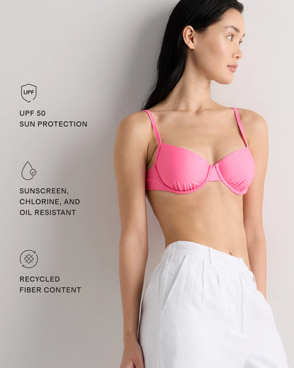 Italian Demi Bikini Top - XS / Deep Navy