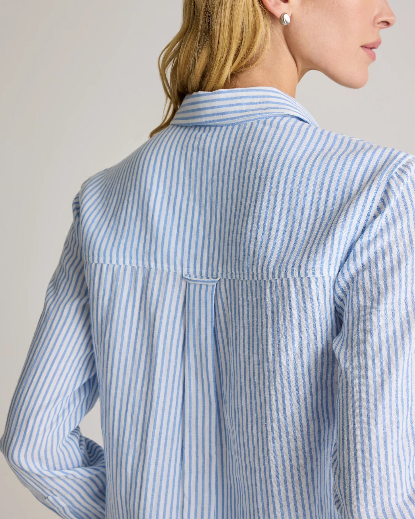100% Organic Cotton Gauze Long Sleeve Shirt - XS / Khaki Gingham