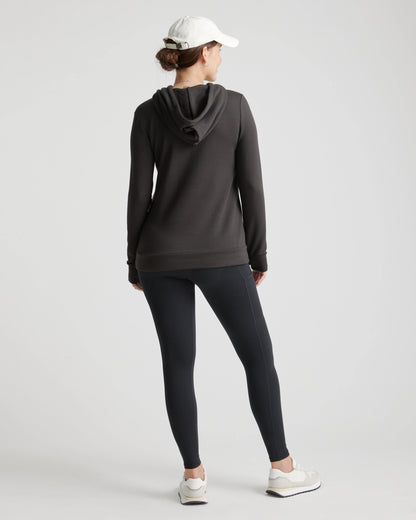 SuperSoft Fleece Maternity & Nursing Hoodie - XS / Off-White