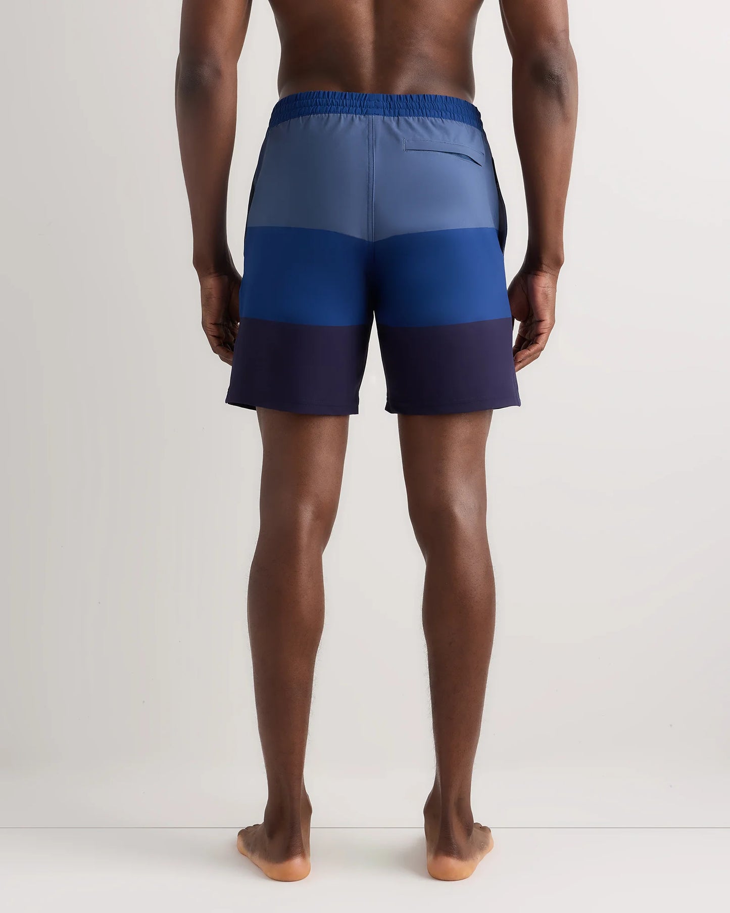 Italian Swim Trunks - 7" - XS / Navy Diamond Geo