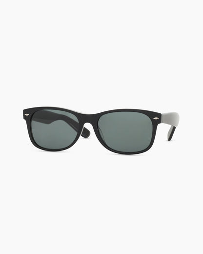 Hayden Polarized Acetate Sunglasses - One Size / Black with Green lens