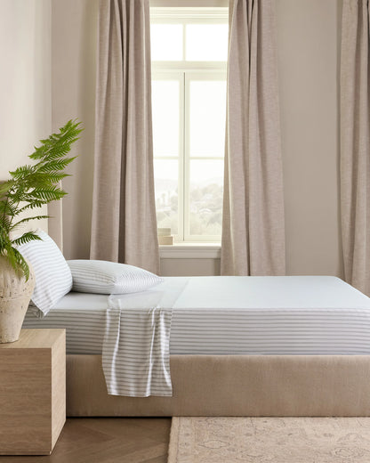 Bamboo Stripe Deluxe Bedding Bundle - Twin / Double Stripe Espresso