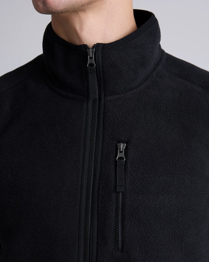 Polar Fleece Full-Zip Vest - S / Gravel