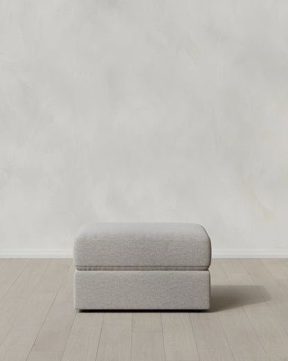 Ashford Deep Seat Ottoman in Performance Basketweave - One Size / Navy