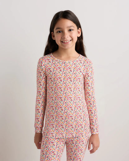 Bamboo Long Sleeve and Pant Pajama Set - 6 / Wildflower Dreams