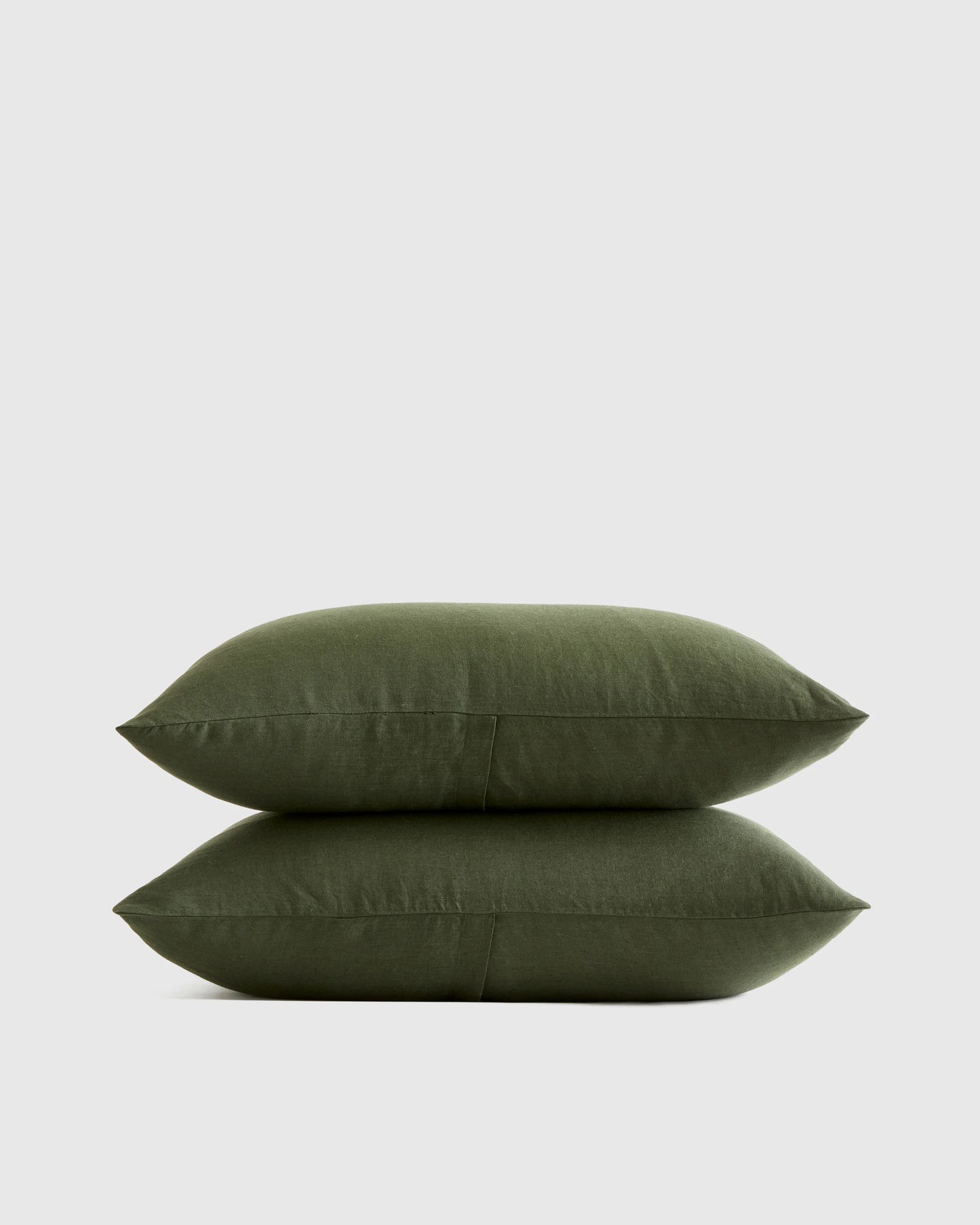 European Linen Sham Set - Standard / White