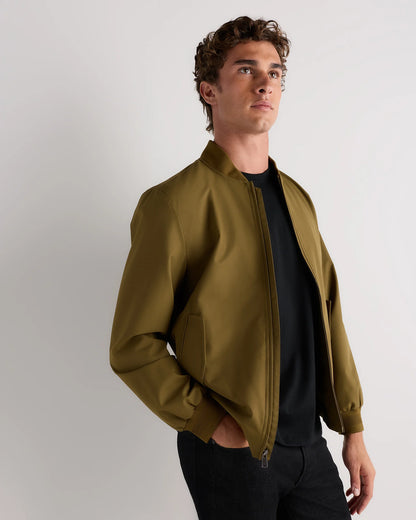 Water-Resistant Flex Bomber Jacket - S / Black