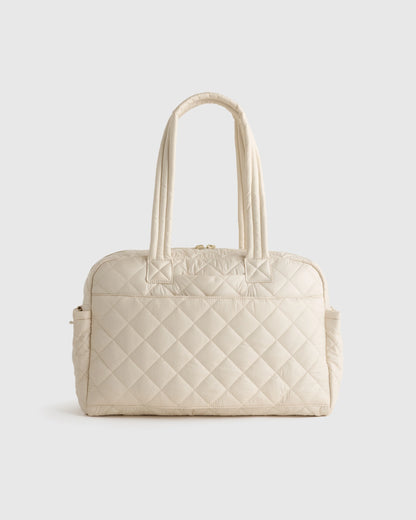 Transit Quilted Duffle Bag - One Size / Taupe Brown