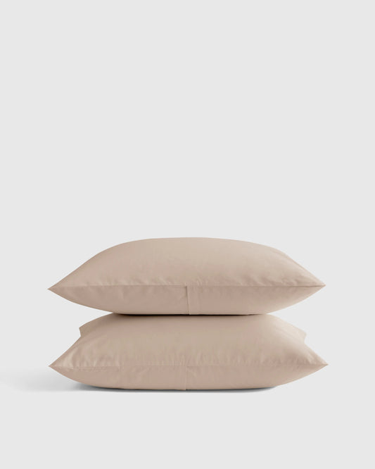 Organic Brushed Cotton Sham Set - Standard / Toffee