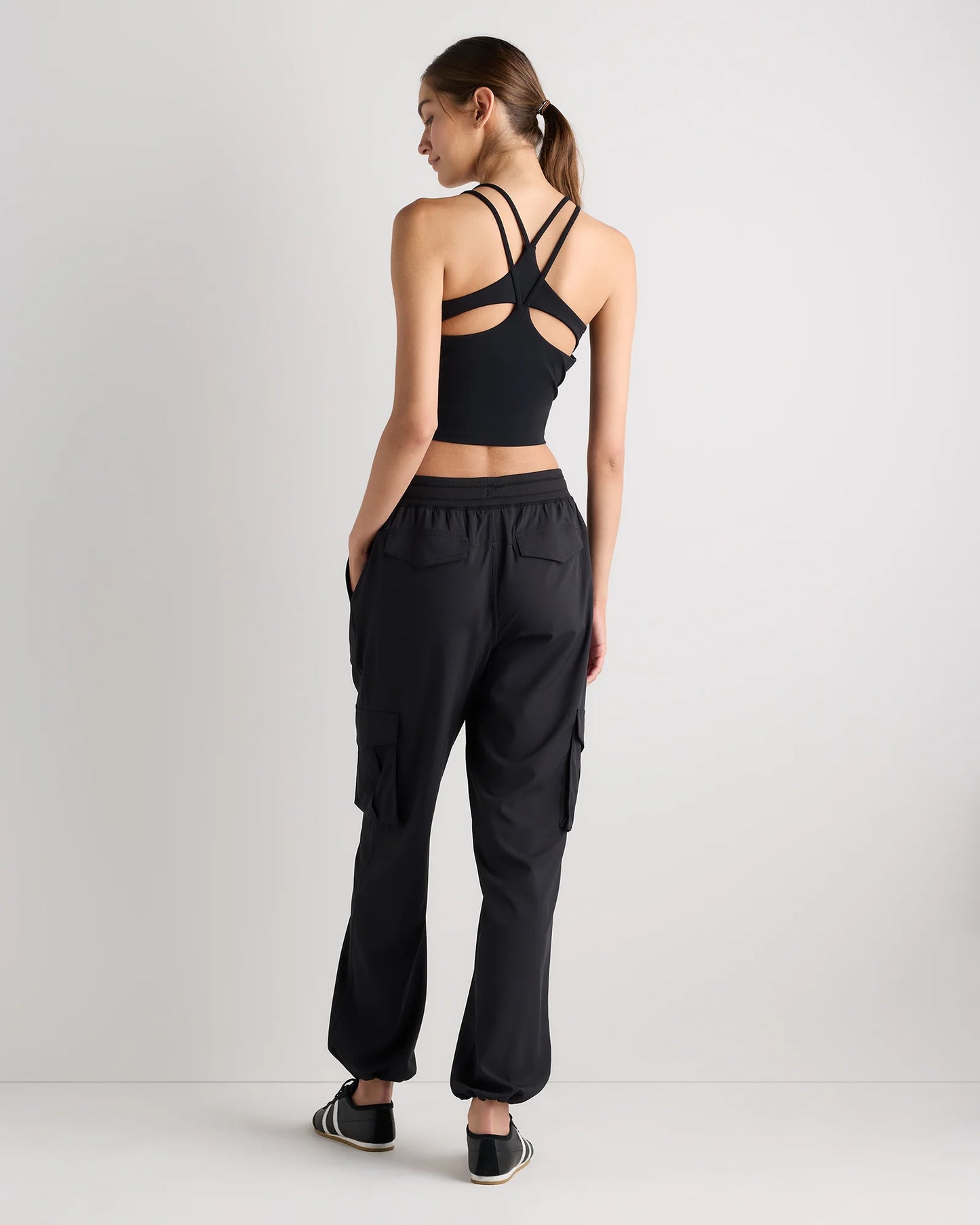 Performance Tech Cargo Mid-Rise Pants - XS / Black
