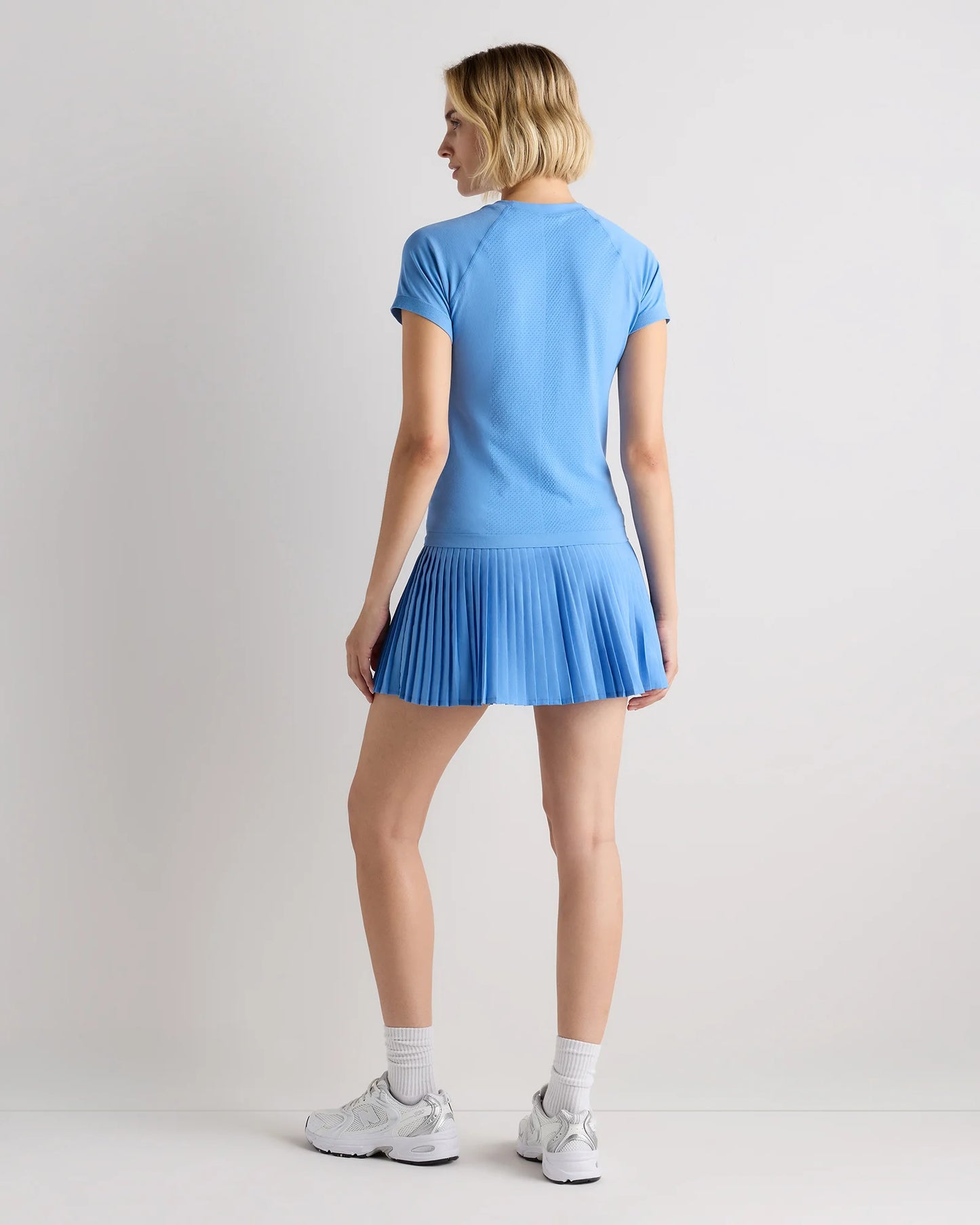 Seamless Waist-Length Tee - XS / Azul Blue