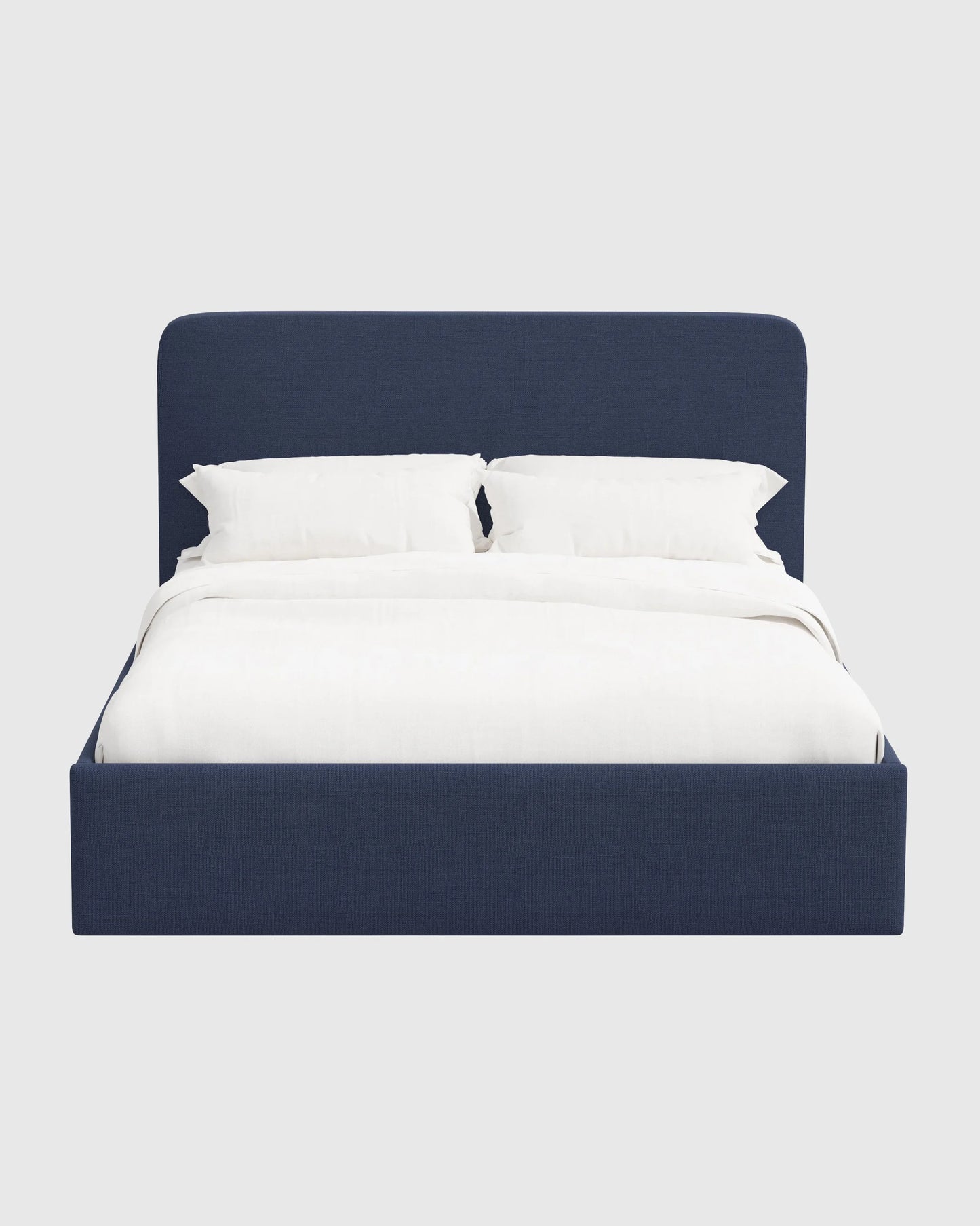 100% Linen Curved Bed - Full / Canvas