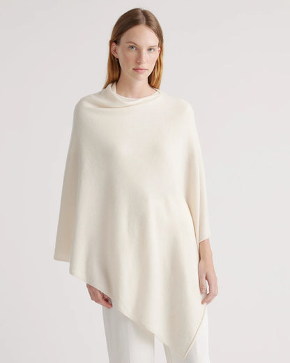 Mongolian Cashmere Poncho - One Size / Heather Grey