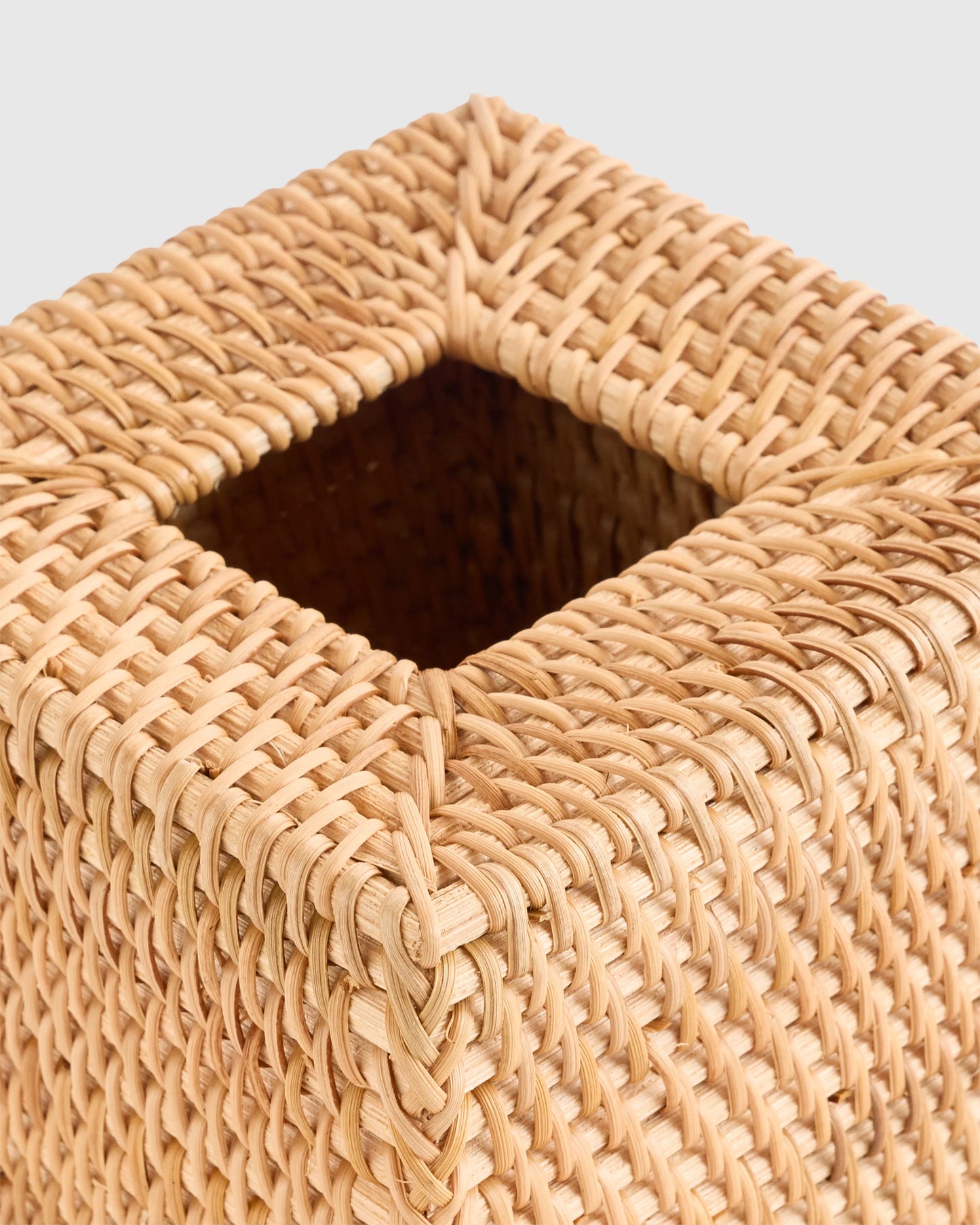 Handwoven Rattan Bathroom Accessories Set - One Size / Natural