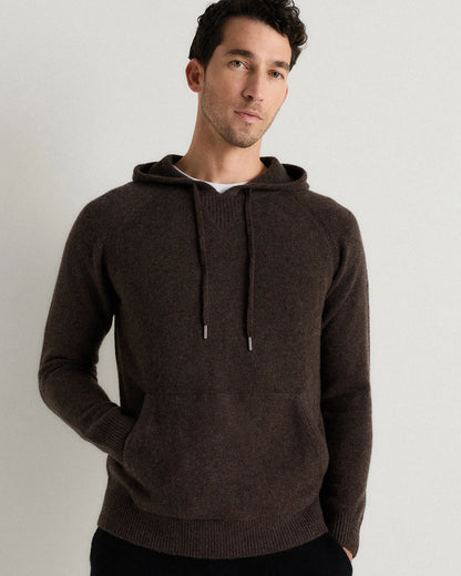 Mongolian Cashmere Pullover Hoodie - XS / Sea Spray Green