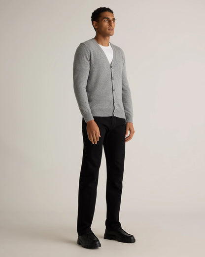 Mongolian Cashmere Cardigan Sweater - S / True Navy
