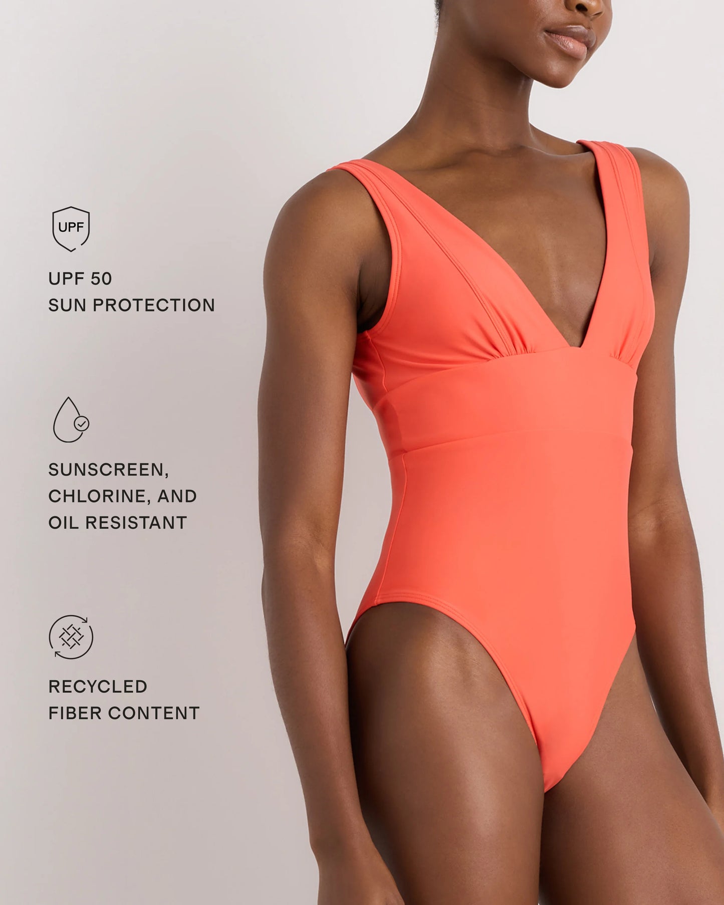 Italian Plunge One-Piece Swimsuit - XS / Deep Navy
