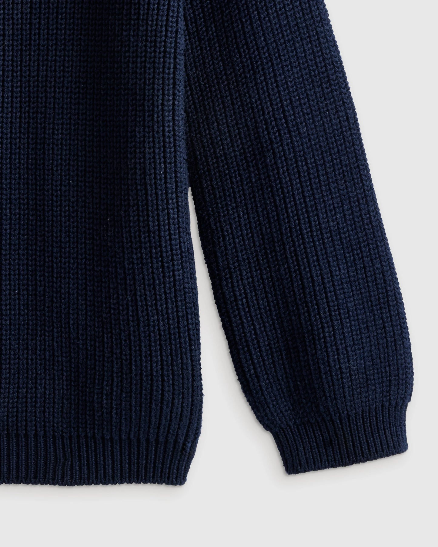 100% Organic Cotton Fisherman Tunic Sweater - 2T / Navy