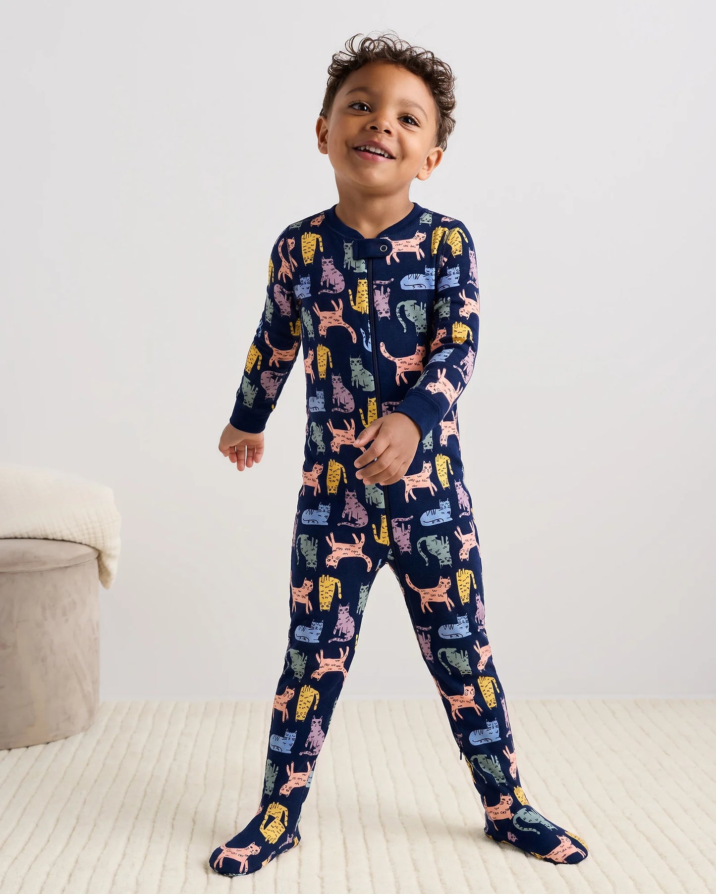 100% Organic Cotton Footie Pajama - 2T / Vehicles