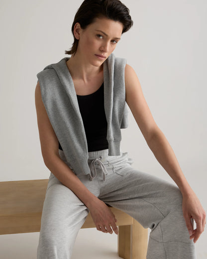SuperSoft Fleece Cropped Wide Leg Pants - XS / Dried Fig