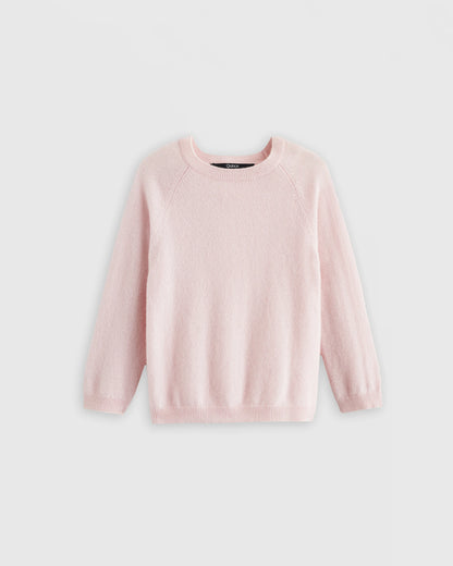 Washable Cashmere Crewneck Sweater - 2T / Forest Floor Green
