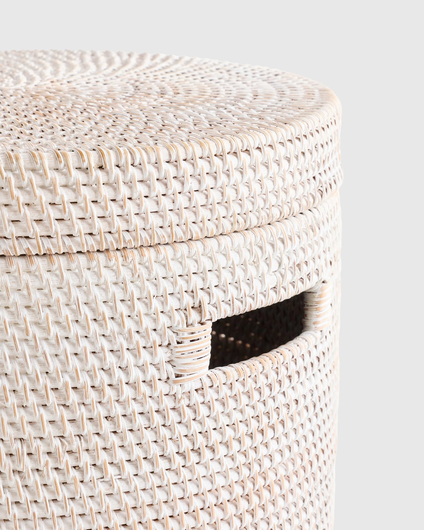 Handwoven Rattan Hamper - One Size / Natural