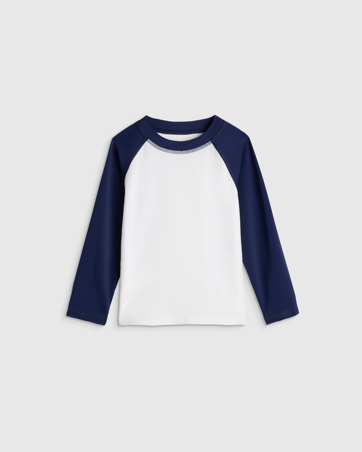 Long Sleeve Raglan Rash Guard - 2T / Island Aqua