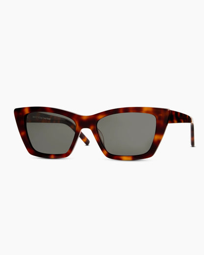 Lagos Polarized Acetate Sunglasses - One Size / Black with Grey lens
