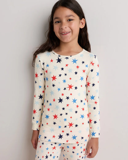 Bamboo Long Sleeve and Pant Pajama Set - 6 / Wildflower Dreams