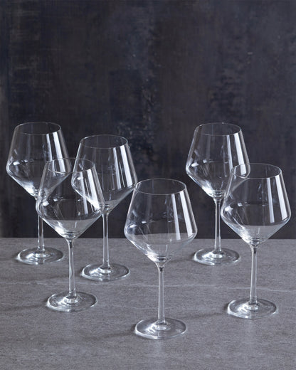 Pure Burgundy Wine Glass (Set of 6) - One Size / No Color
