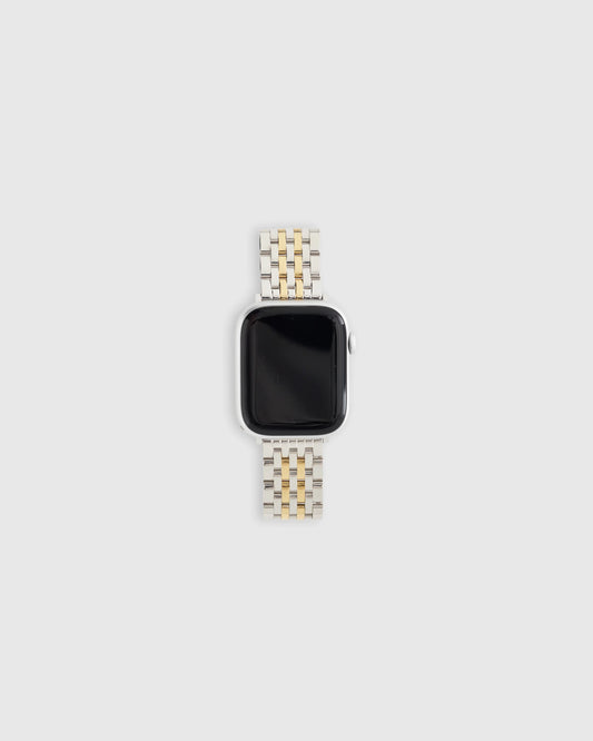 Stainless Steel Bracelet Smartwatch Band - 38mm - 42mm / Silver/Gold
