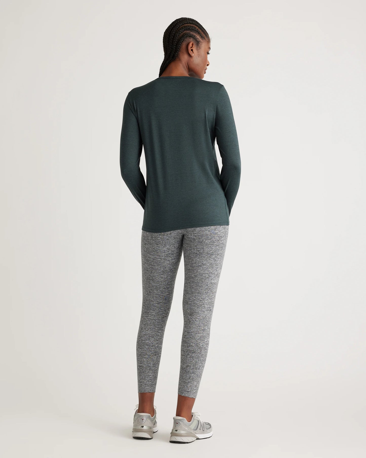 Flowknit Breeze Long Sleeve Top - XS / Heather Deep Navy