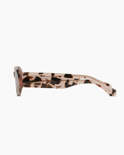 Cora Polarized Acetate Sunglasses - Wide / Black with Grey lens