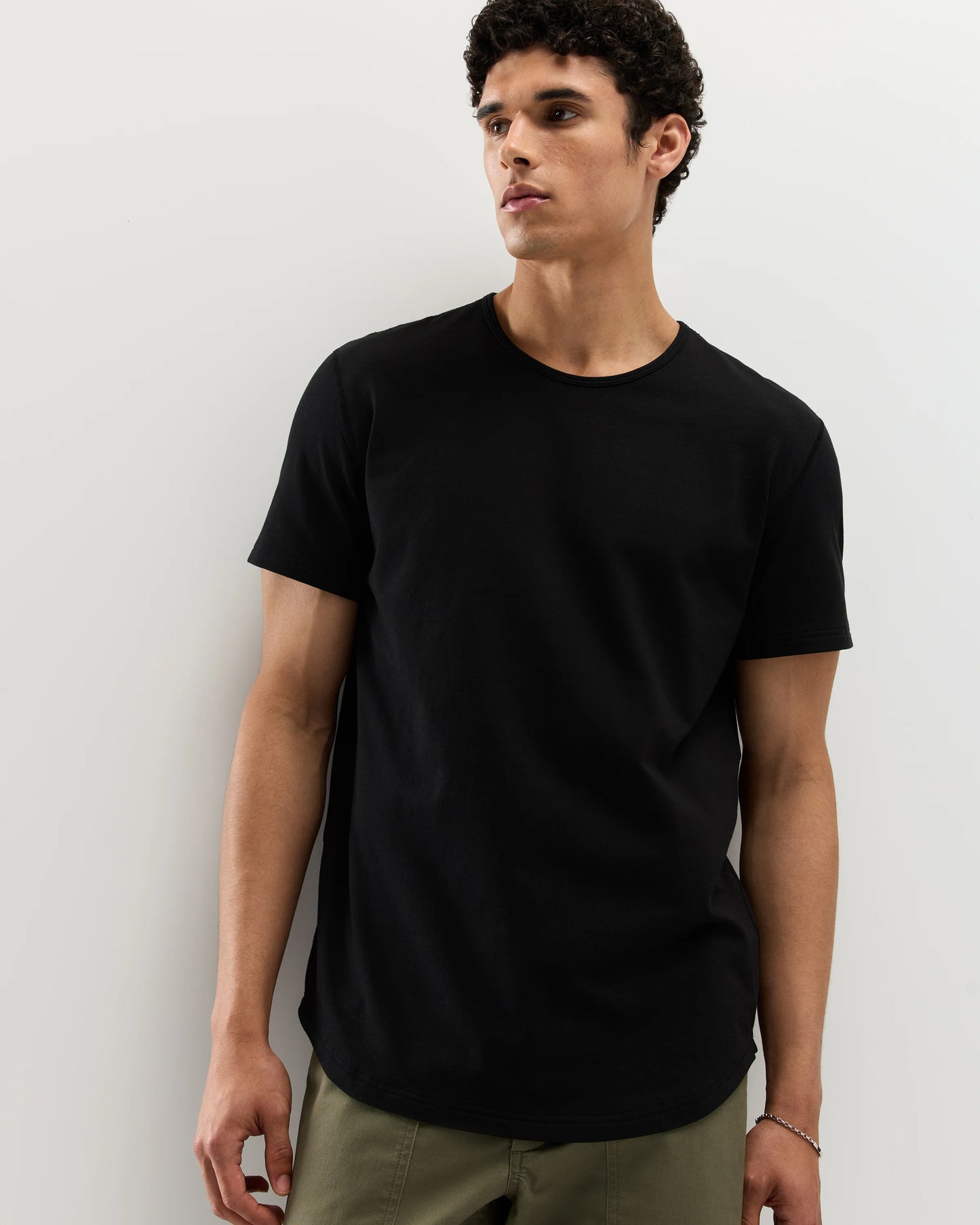 Flex Curve Crewneck Tee (3-Pack) - S / Black